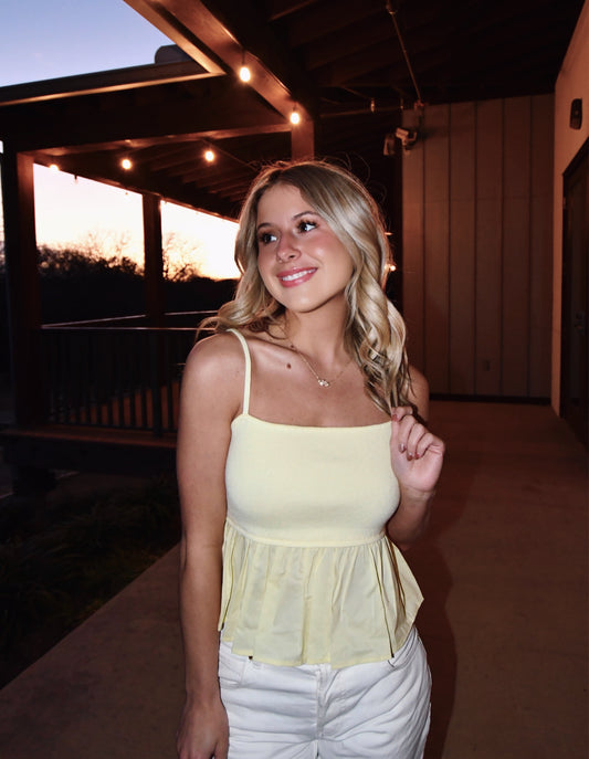 Sunshine Ruffle Top