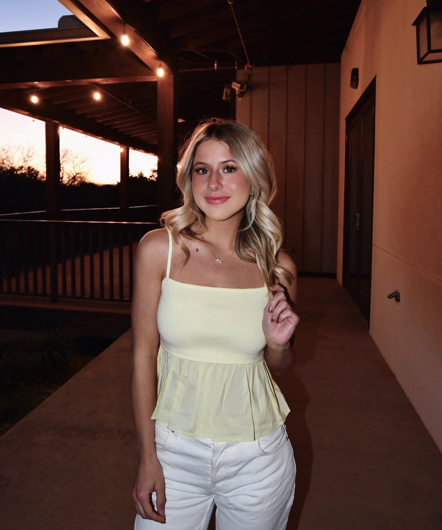 Sunshine Ruffle Top