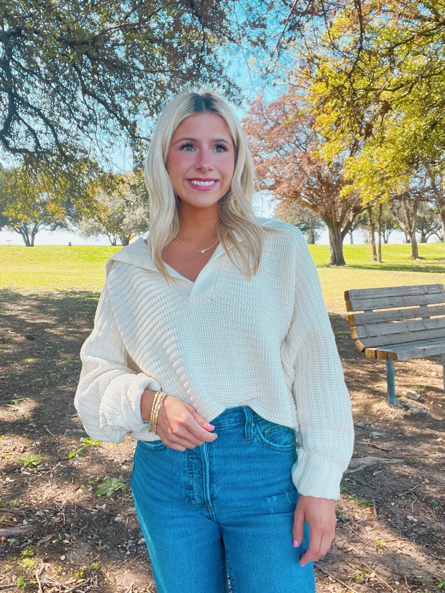 MIRIAM IVORY CROPPED PULLOVER