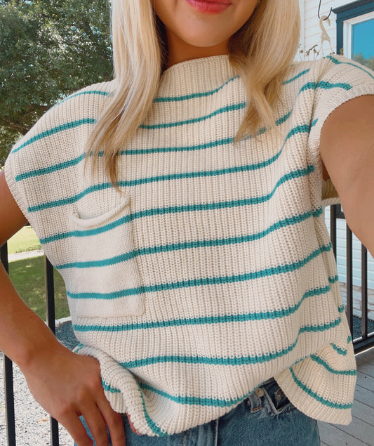 Nora Striped Sweater Vest