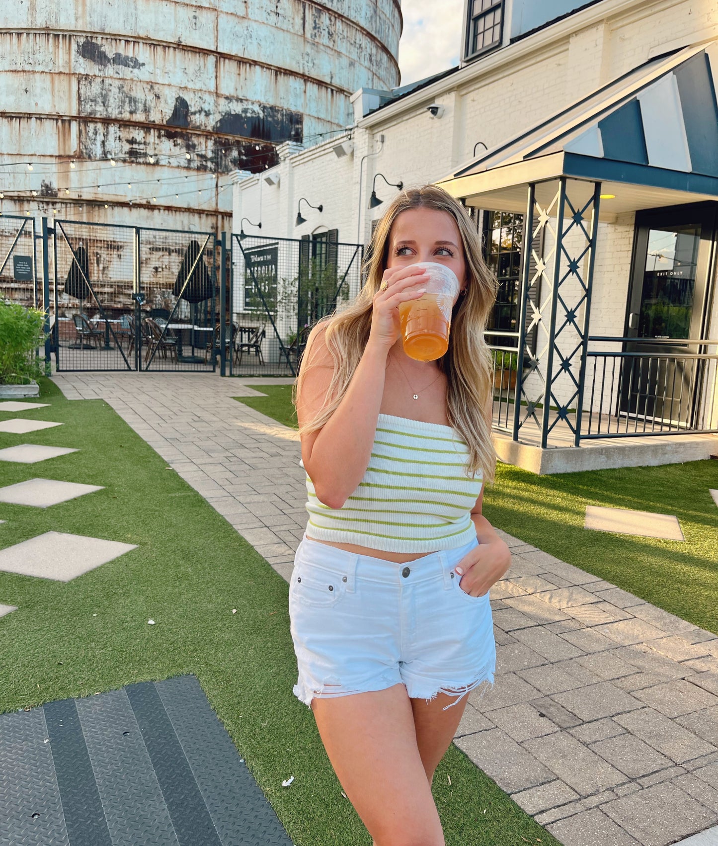 Savvy Striped Tube Top