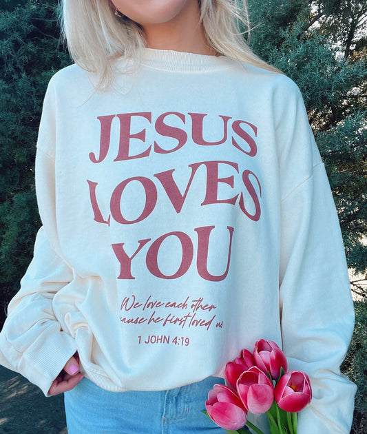 1 JOHN 4:19 CREWNECK